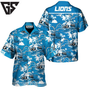 Detroit Lions Island Voyage Hawaiian Shirt