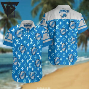 Detroit Lions Luxe Logo Hawaiian Shirt Detroit Lions Luxe Logo Hawaiian Shirt