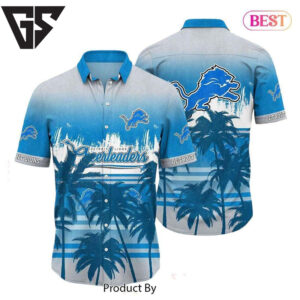 Detroit Lions Ocean Breeze Gradient Hawaiian Shirt Detroit Lions Ocean Breeze Gradient Hawaiian Shirt