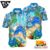 Detroit Lions Ocean Wave Hawaiian Shirt