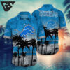 Detroit Lions Palm Horizon Hawaiian Shirt