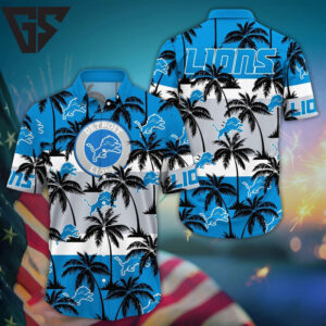 Detroit Lions Palm Island Pride Hawaiian Shirt Detroit Lions Palm Island Pride Hawaiian Shirt