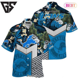Detroit Lions Tribal Power Hawaiian Shirt Detroit Lions Tribal Power Hawaiian Shirt