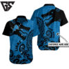 Detroit Lions Tribal Wave Custom Hawaiian Shirt