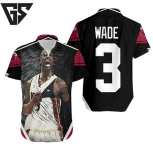 Dwyane Wade 3 Miami Heat Strong Warrior Legend Hawaiian Shirt