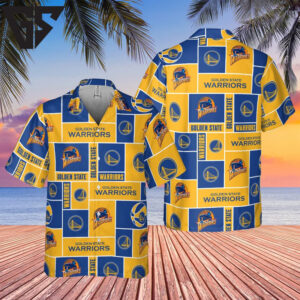 Golden State Warriors Grid Classic Hawaiian Shirt Golden State Warriors Grid Classic Hawaiian Shirt