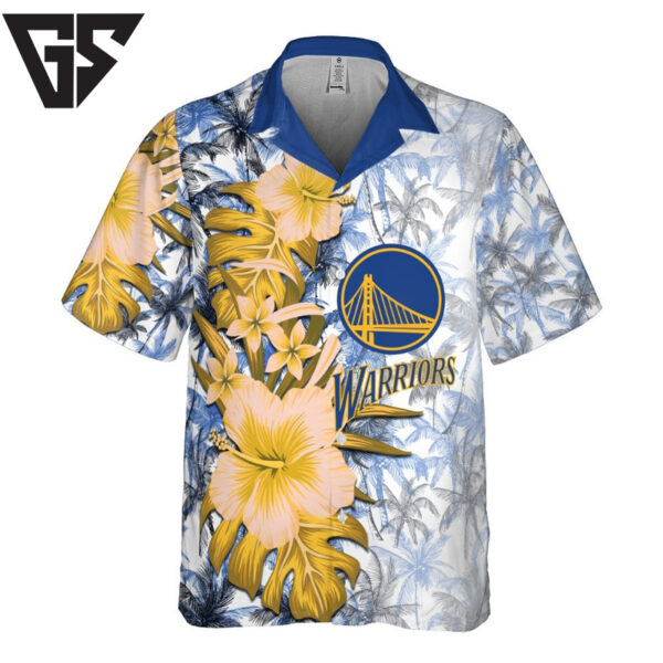 Golden State Warriors Hibiscus Bliss Hawaiian Shirt