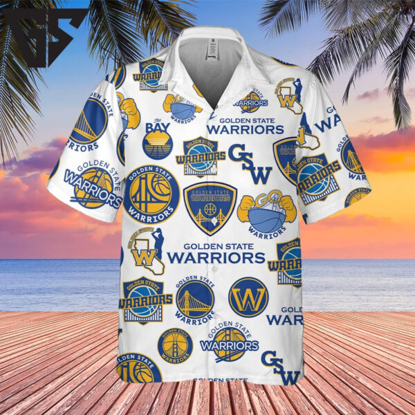 Golden State Warriors Iconic Bay Hawaiian Shirt