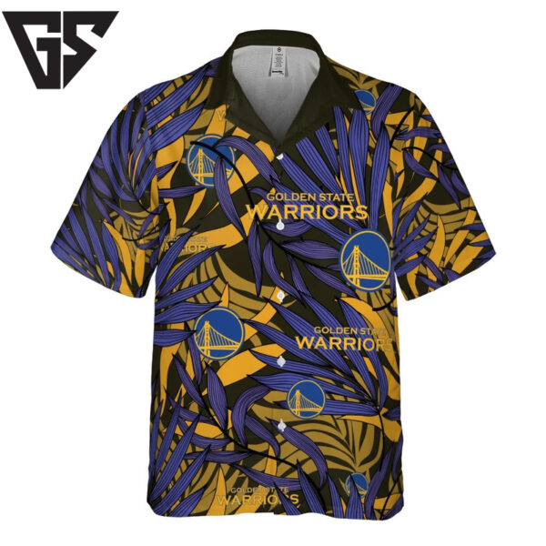 Golden State Warriors Jungle Wave Hawaiian Shirt
