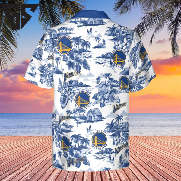 Golden State Warriors Sunset Paradise Hawaiian Shirt