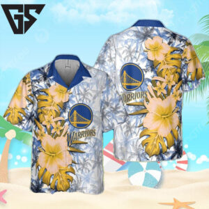 Golden State Warriors Tropical Bloom Hawaiian Shirt Golden State Warriors Tropical Bloom Hawaiian Shirt