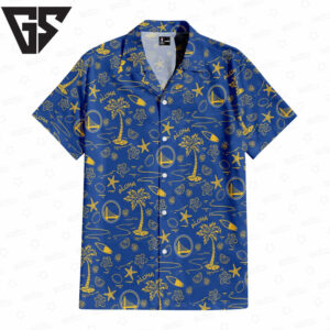 Golden State Warriors Tropical Breeze Hawaiian Shirt