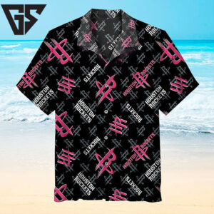 Houston Rockets Neon Logo Hawaiian Shirt