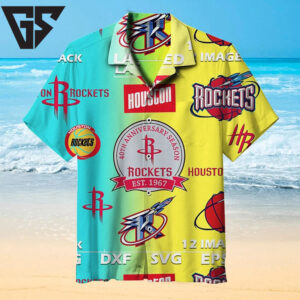 Houston Rockets Retro Logo Hawaiian Shirt