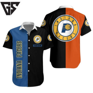 Indiana Pacers Custom Split Design Hawaiian Shirt Indiana Pacers Custom Split Design Hawaiian Shirt