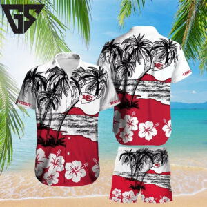 Kansas City Chiefs Island Escape Hawaiian Shirt Kansas City Chiefs Island Escape Hawaiian Shirt