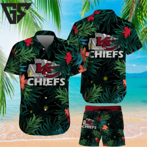 Kansas City Chiefs Tropical Jungle Hawaiian Shirt Kansas City Chiefs Tropical Jungle Hawaiian Shirt