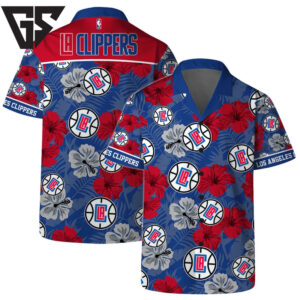 LA Clippers Hibiscus Vibes Hawaiian Shirt LA Clippers Hibiscus Vibes Hawaiian Shirt