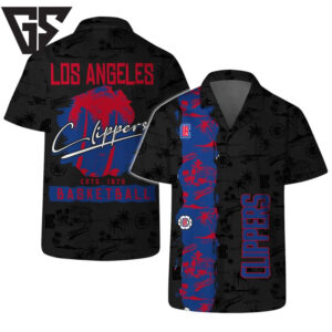 LA Clippers Sunset Beach Hawaiian Shirt LA Clippers Sunset Beach Hawaiian Shirt