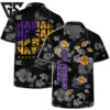 Los Angeles Lakers Black Blossom Hawaiian Shirt