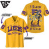 Los Angeles Lakers Bleed Purple & Gold Hawaiian Shirt
