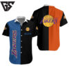 Los Angeles Lakers Bold Color Block Hawaiian Shirt