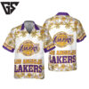 Los Angeles Lakers Golden Palm Hawaiian Shirt