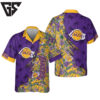 Los Angeles Lakers Purple Tropic Hawaiian Shirt