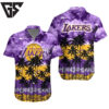 Los Angeles Lakers Sunset Palm Hawaiian Shirt