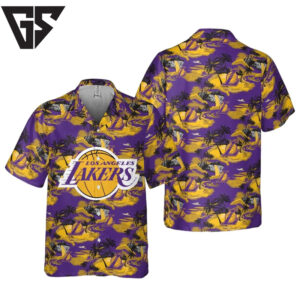 Los Angeles Lakers Sunset Surf Hawaiian Shirt Los Angeles Lakers Sunset Surf Hawaiian Shirt