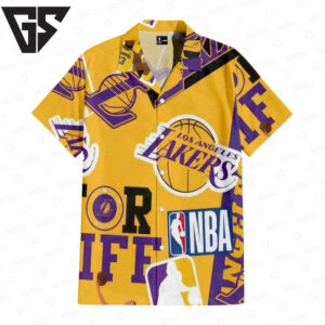 Los Angeles Lakers Team Hawaiian Shirt Los Angeles Lakers Team Hawaiian Shirt