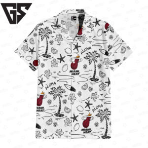 Miami Heat Beachscape Hawaiian Shirt Miami Heat Beachscape Hawaiian Shirt