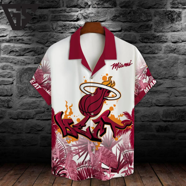 Miami Heat Champions Graffiti Hawaiian Shirt
