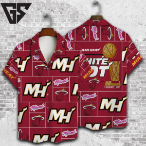 Miami Heat Championship Red Hawaiian Shirt Miami Heat Championship Red Hawaiian Shirt