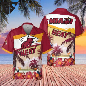 Miami Heat Island Sunset Hawaiian Shirt Miami Heat Island Sunset Hawaiian Shirt