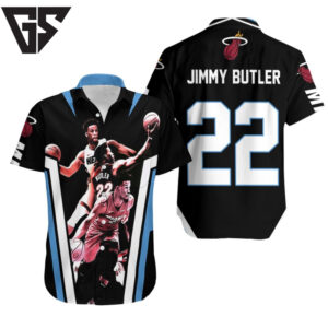 Miami Heat Jimmy Butler 22 Signed Hawaiian Shirt Miami Heat Jimmy Butler 22 Signed Hawaiian Shirt