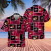 Miami Heat Retro Grid Hawaiian Shirt