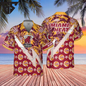 Miami Heat Tropical Energy Hawaiian Shirt Miami Heat Tropical Energy Hawaiian Shirt