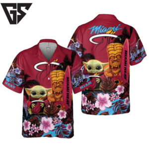 Miami Heat Tropical Tiki Hawaiian Shirt