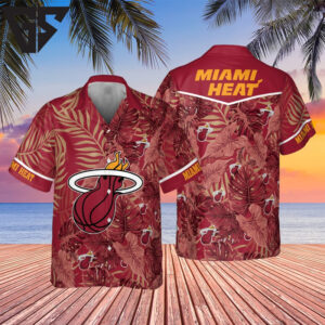 Miami Heat Tropical Vibes Hawaiian Shirt Miami Heat Tropical Vibes Hawaiian Shirt