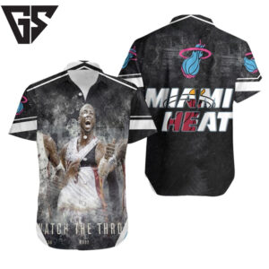 Miami Heat Watch The Throne Chris Bosh Lebron James Dwyane Wade Art Hawaiian Shirt Miami Heat Watch The Throne Chris Bosh Lebron James Dwyane Wade Art Hawaiian Shirt