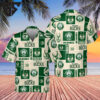 Milwaukee Bucks Logo Block Hawaiian Shirt
