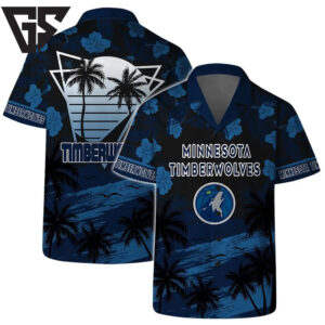 Minnesota Timberwolves Sunset Horizon Hawaiian Shirt Minnesota Timberwolves Sunset Horizon Hawaiian Shirt
