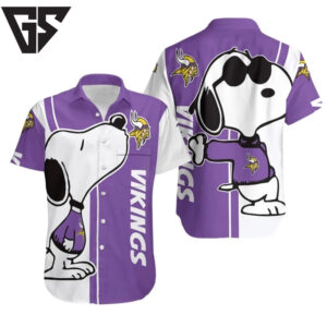 Minnesota Vikings Cool Snoopy Hawaiian Shirt