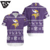Minnesota Vikings Festive Knit Hawaiian Shirt