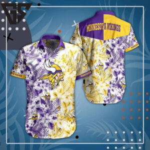 Minnesota Vikings Floral Spirit Hawaiian Shirt Minnesota Vikings Floral Spirit Hawaiian Shirt