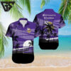 Minnesota Vikings Moonlit Palms Hawaiian Shirt