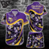 Minnesota Vikings Night Bloom Hawaiian Shirt