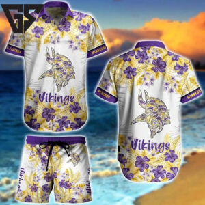 Minnesota Vikings Ocean Breeze Hawaiian Shirt Minnesota Vikings Ocean Breeze Hawaiian Shirt