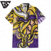 Minnesota Vikings Oil Painting Art Print Hawaiian Shirt